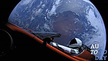 Tesla Roadster путешествует по Марсу