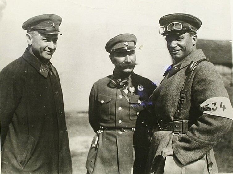 Тухачевский, Буденный, Егоров, 1929 год. Маршалы Советского Союза.