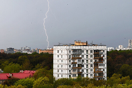 Двух мужчин госпитализировали после удара молнии в Москве