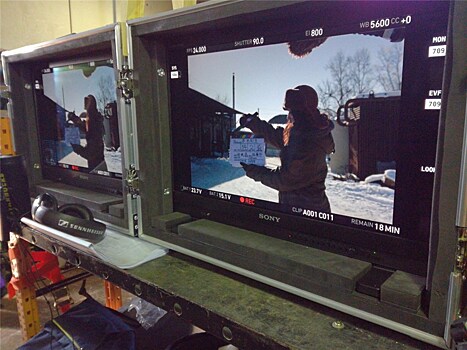 В Хабаровске стартовали съёмки российско-китайского фильма "Синий поезд", в честь чего разбили тарелку