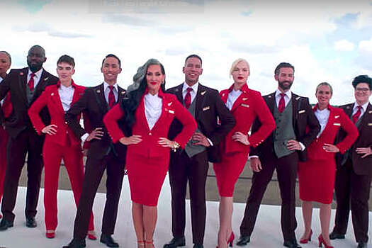 В авиакомпании Virgin Atlantic членам команд разрешили носить одежду для любого пола