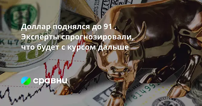 Доллар поднялся до 91 . Эксперты спрогнозировали, что будет с курсом дальше