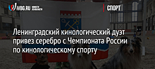 Ленинградский кинологический дуэт привез серебро с Чемпионата России по кинологическому спорту