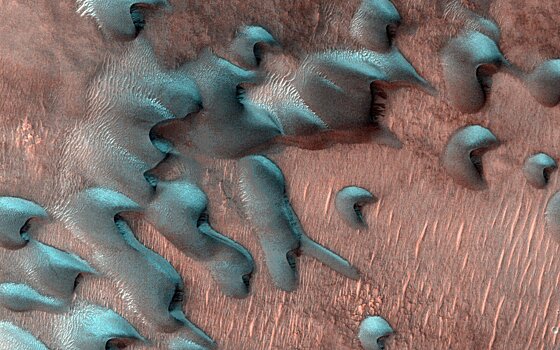 Как выглядит зима на Марсе