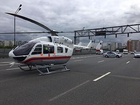 Санитарный вертолет эвакуировал 6-летнего ребенка в Зеленограде