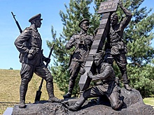 Брест: в легендарной цитадели открыта скульптура, посвященная пограничникам
