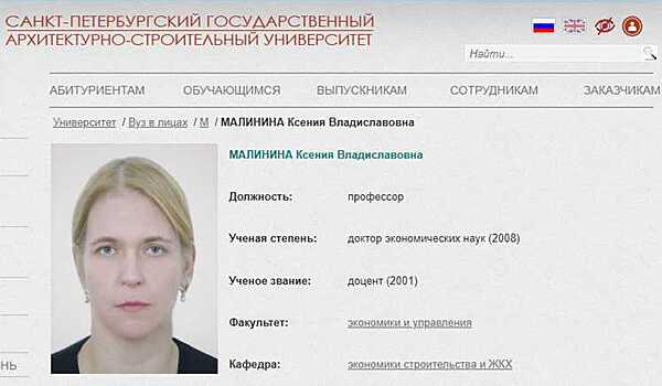 Ксения малинина беглов фото