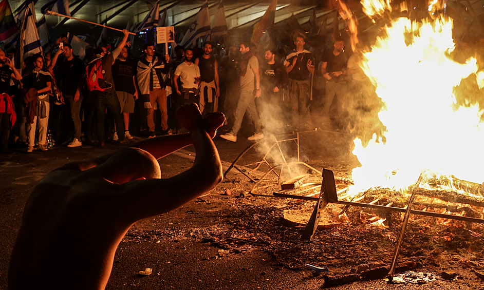 Протесты против судебной реформы в Израиле, 27 марта 2023 года