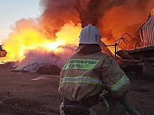 На территории бывшего российского завода «Тантал» начался пожар