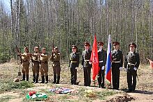На Синявинских высотах перезахоронили останки солдат ВОВ