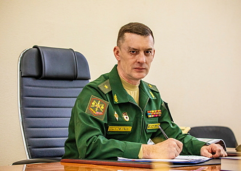 Начальнику штаба гвардейской общевойсковой армии ЗВО гвардии полковнику Андрею Пятаеву вручено очередное воинское звание «генерал-майор»