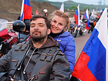 Не удержались: байкеры нарушили ПДД на Крымском мосту