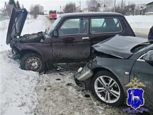 В Сергиевском районе после столкновения двух авто госпитализировали женщину