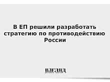 В ЕП решили разработать стратегию по противодействию России