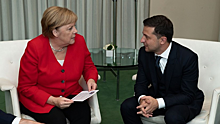 Зеленский обсудил с Меркель ситуацию в Донбассе
