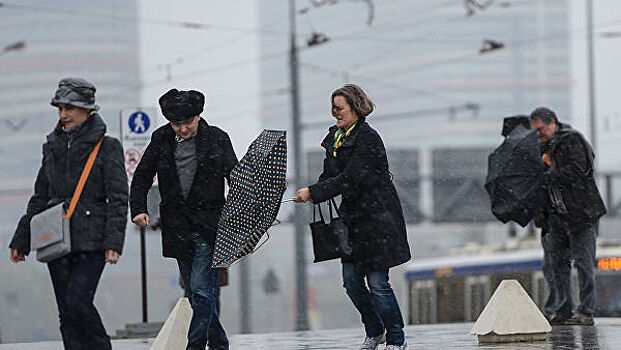 "Желтый уровень" погодной опасности в Москве продлили на воскресенье