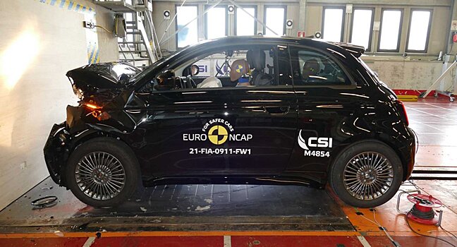 Электрический Fiat 500 Electric получил 4 звезды в краш-тесте Euro NCAP