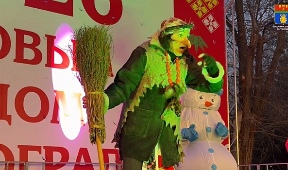 Главная елка Волгограда в городском саду зажгла свои огни