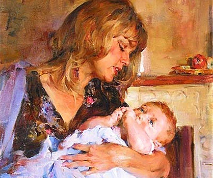 Третьего ребенка Елена родила в сорок лет, и почти одновременно её старшая дочь подарила семье внука