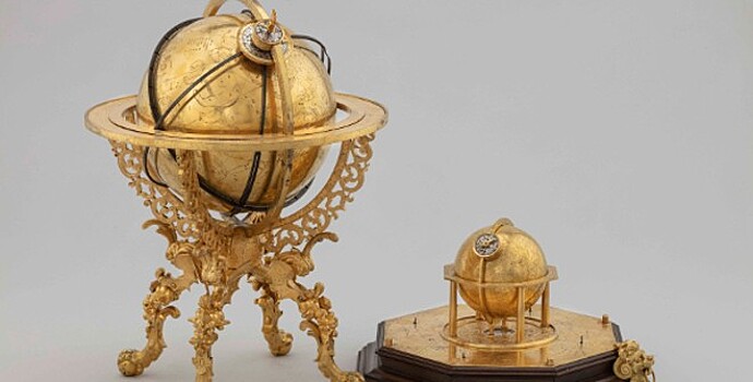 В Эрмитаже представили глобус с часовым механизмом эпохи Возрождения