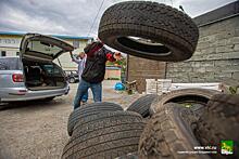 В улиц Владивостока с начала года вывезли 1350 тонн шин