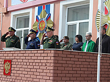 Первый митинг по отправке молодого пополнения в ряды ВС РФ состоялся на сборном пункте Республики Башкортостан