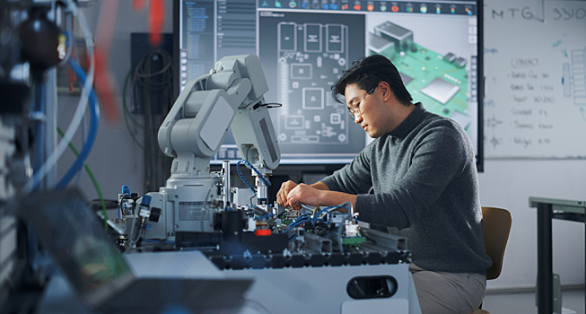 Японские инженеры встроили квантовый компьютер в мобильного робота