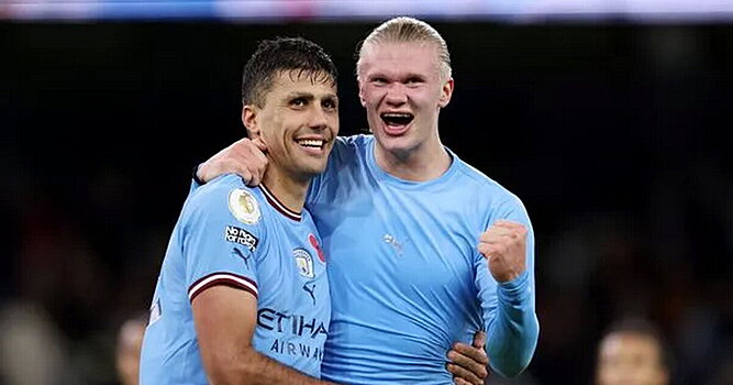 Холанд, Бруну, Сака, Родри, ван Дейк и Уоткинс – в сборной АПЛ-2023 от WhoScored