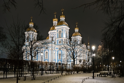 Никольский собор получил новую художественную подсветку