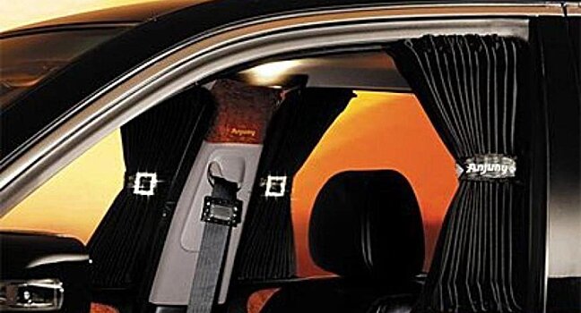 Российских автомобилистов могут оштрафовать за автомобильные шторки и сетки