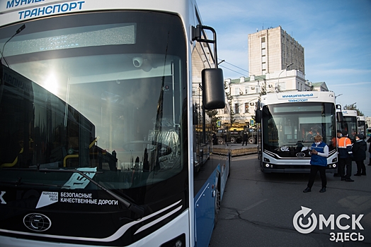 Новый транспорт выходит на все троллейбусные маршруты Омска