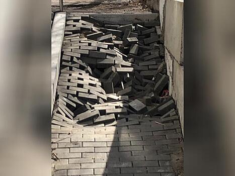 В Чите обрушился пандус на недавно отремонтированном участке улицы Бабушкина