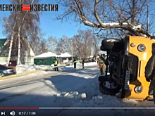 На Алтае перевернулся автомобиль сельсовета, спешивший в ДК на елку
