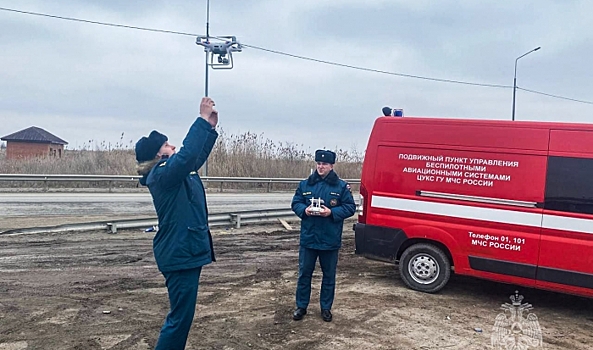 Тестовые полеты беспилотников провели в четырех районах Волгограда