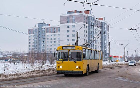 В Рязани оборвались контактные сети троллейбусов у путепровода «Рязань-2»
