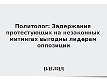 Политолог: Задержания протестующих на незаконных митингах выгодны лидерам оппозиции