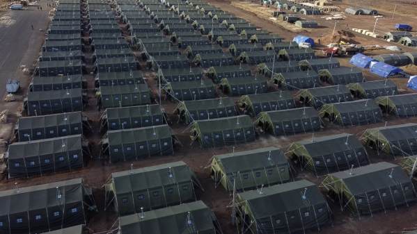 В Челябинской области развернули палаточный лагерь для мобилизованных