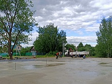 Первый этап строительства многофункциональной спортивной площадки завершили в Краснопахорском