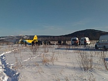 Появилось видео с места крушения самолета в Магадане