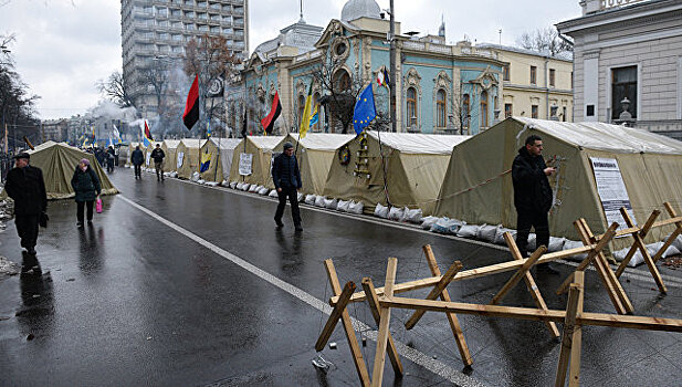 В МВД Украины рассказали о судьбе палаточного городка