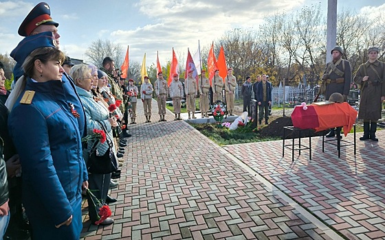 В Ряжске перезахоронили останки красноармейца-телеграфистки Ольги Ларионовой