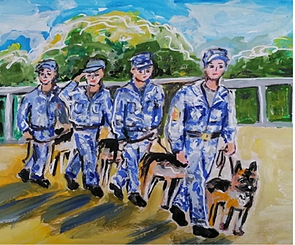 Юным свердловчанам предложили нарисовать, как они представляют работу полицейских