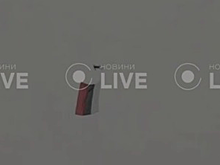 Дрон с российским флагом заметили над Киевом