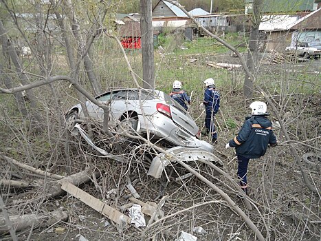 «Хонда» улетела в кювет с Бердского шоссе: пострадали четыре человека