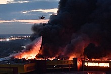 Пожар на строительном рынке под Москвой потушен