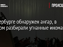 В Петербурге обнаружен ангар, в котором разбирали угнанные иномарки