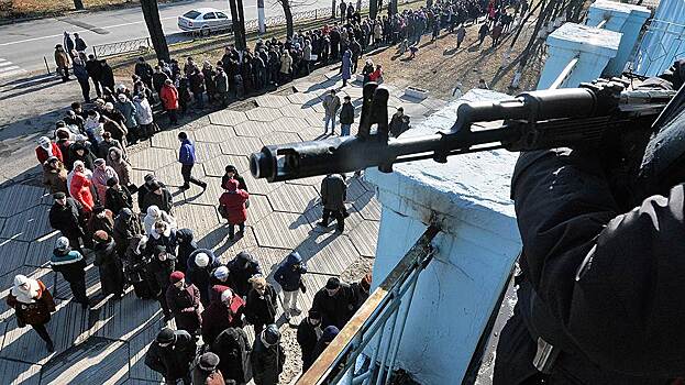 Представители ОБСЕ прибыли в населенный пункт Саханка на юге ДНР