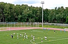 В здании административно-бытового корпуса будущего футбольного поля в Зеленограде на 70% завершено устройство внутренних инженерных систем