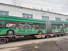 В Курске привезли тестовую модель 18-метрового троллейбуса