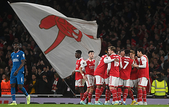 "Арсенал" одержал четвертую победу в Лиге Европы, обыграв ПСВ в перенесенном матче